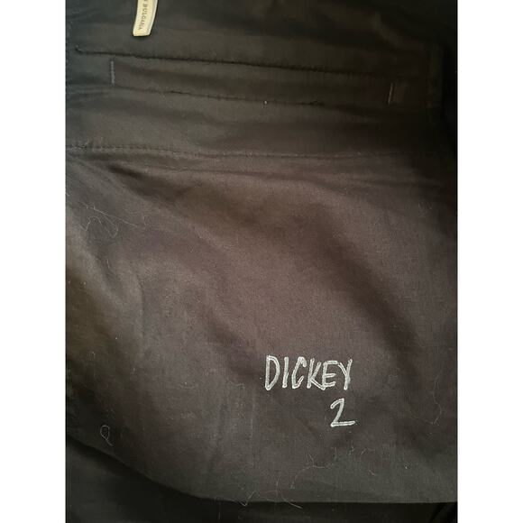 Women's Sandro Navy w Silver Metallic Stripped Threads Pants Size 40/ US 8 - Picture 11 of 11